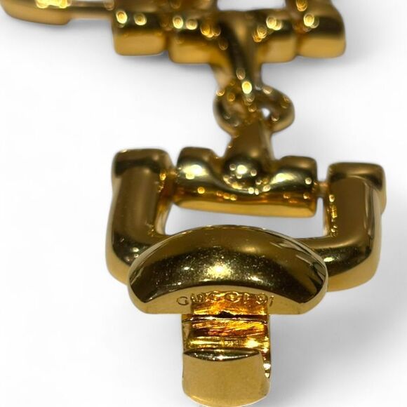 Gucci OLD Vintage Tom Ford Period Horsebit Bracelet Unisex Gold FREE - Picture 3 of 3